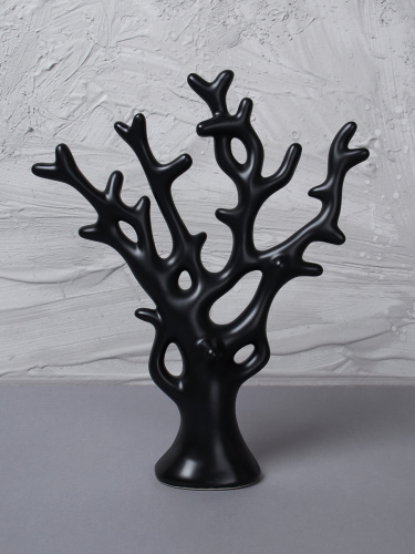 Статуэтка Коралл 30 см черный / JIN-08 /уп 20/