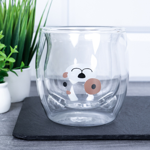 Стакан 300 мл с двойными стенками Собачка / LCWB6000-5/LCWB6000-2 /уп 100/ 