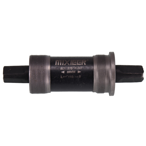 Каретка под квадрат картриджная, MIXIEER BB MX-A203 68x119, пром,подшипники, чёрная, в индивидуальной коробке. /уп 50/