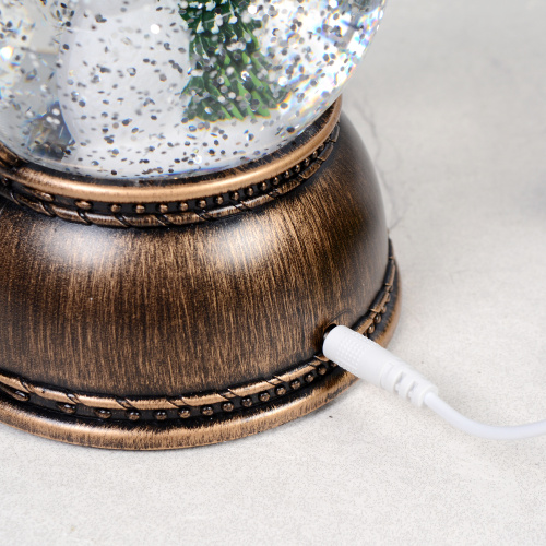 Светильник настольный новогодний 11х11х24 см / NG206-57 /уп 12/ музыкальный