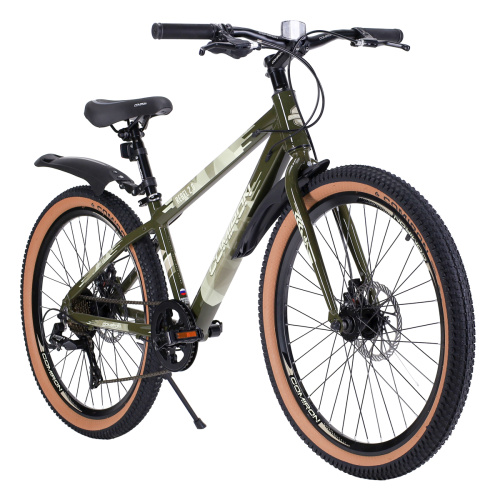 Велосипед 24" рама 13" 8sp COMIRON REBEL ригид милитари хаки
