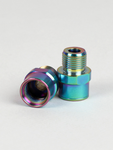 Удлинитель оси педалей велосипеда на 16мм. TOOPRE PDE-16. Цветной /уп 25/