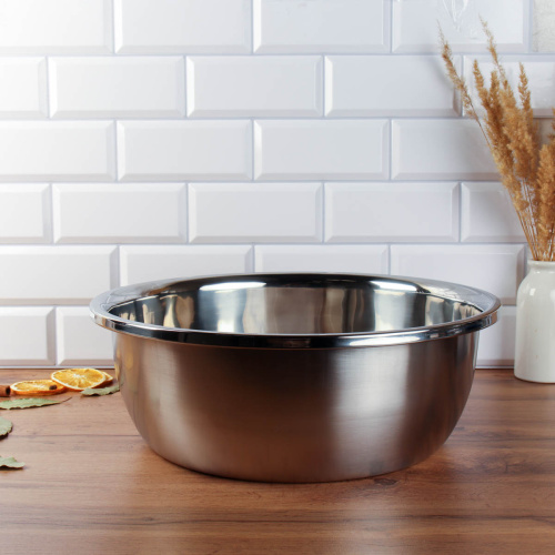 Чаша-таз 40 см нержавейка h=14.5 см / 40-594 /уп 40/0.747