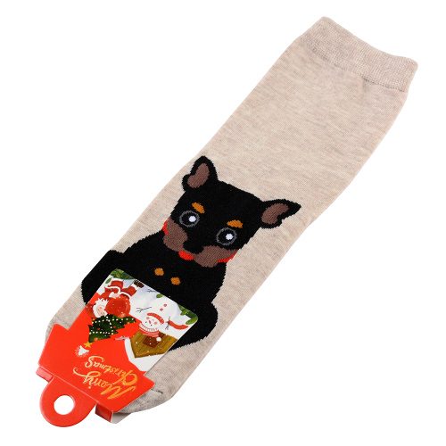 Носки р. 35-40 Кошка / L821 / уп 10/1200/ ОДНА ПАРА/ МАРКА