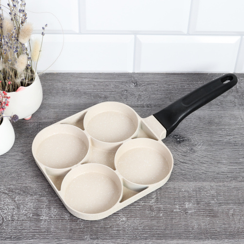 Сковорода для завтрака 17,5x17,5 см / RSD-56 /уп 24/ антипригар гранит Бакелит/ 0,43