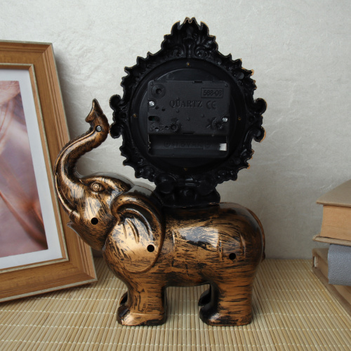 Часы статуэтка Слон 15х6х21 см / HX3214 /уп 96/ 