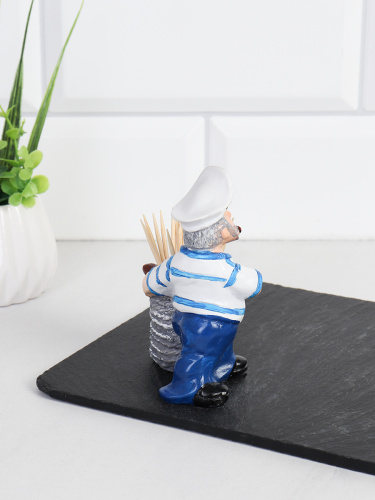 Подставка для зубочисток Моряк 10 см / LY1129 /уп 192/ без зубочисток