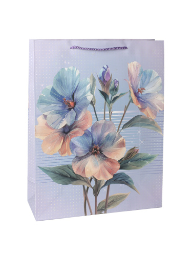 Пакет подарочный 31x40x12 Цветы / 24089L /уп 12/360/