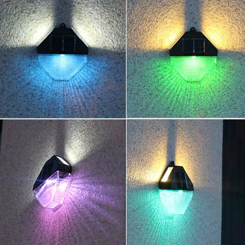 Светильник садовый на солнечной батарее 10х10 см / 5005 /уп 2/240/