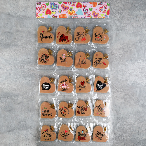 Открытка набор 140 штук Сердце / DE-127 /уп 50/