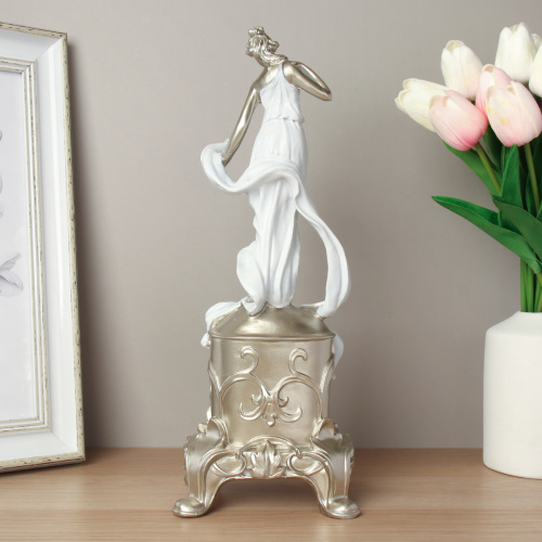 Часы статуэтка Дама 35 см / 288-3 /уп 12/