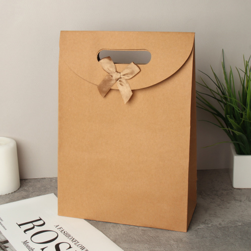 Коробка подарочная складная 26x19x9 см / 0519-3/C /уп 12/600/крафт