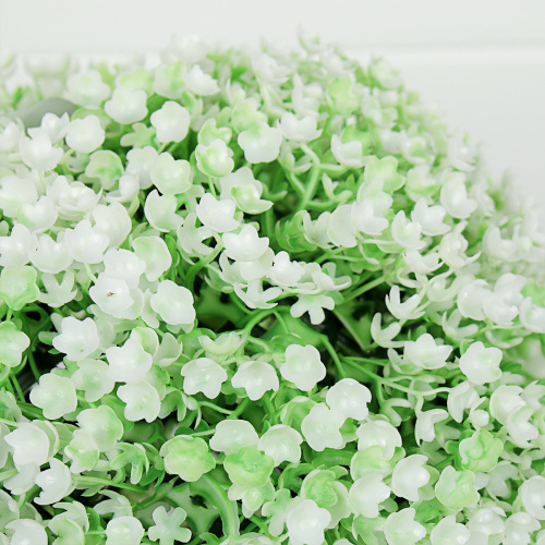 Самшит-шар 23 см белые цветы / W-002 /уп 90/