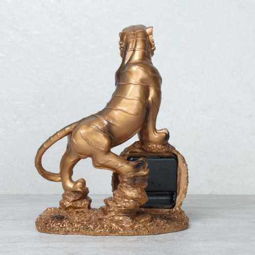 Часы статуэтка Тигр 23x17 см / 2411 /уп 24/