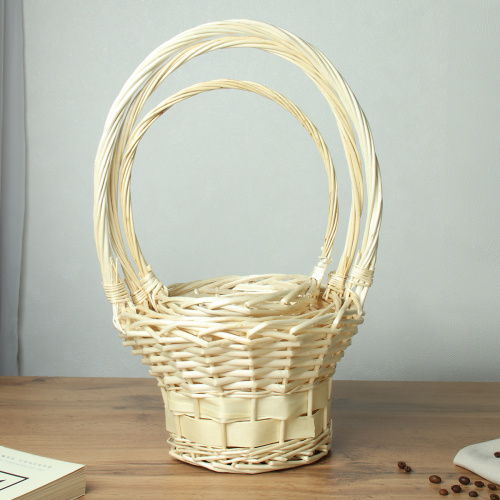 Корзина плетеная 3 штуки шляпка 28х17/25х16/18х14 см / S/3 22-89 /уп 40/