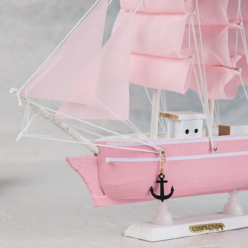 Макет парусного корабля 28х25 см / SH227 /уп 36/ микс