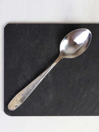 Ложка столовая 1 штука Золото Кантата Глянец / MJ3283-1 /уп/