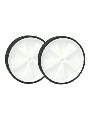 Комплект опорных колес с кронштейнами универсальный 12"-20" пластиковые колеса Белый 2шт/ HF-032-WH / уп 30