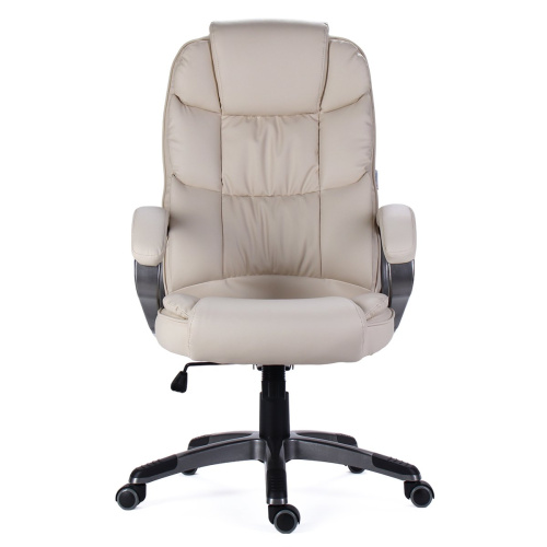 Кресло руководителя CH-001DS PL БЕЖЕВЫЙ ЭКОКОЖА 
