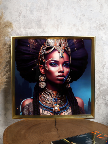Картина 50х50 Африканка / RW-0351 /уп 24/