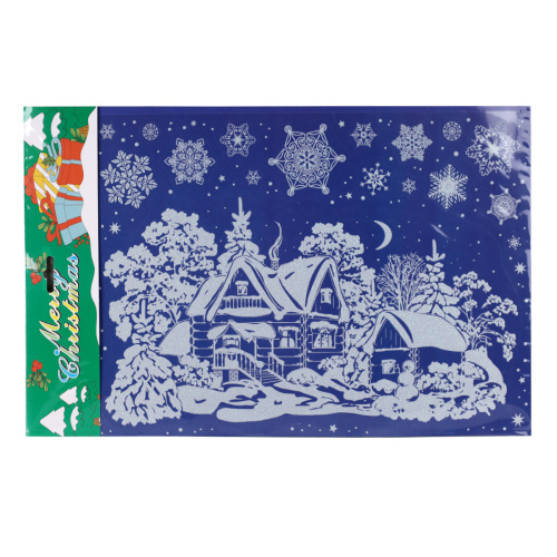 Наклейка новогодняя / 1306 /уп 12/300/ микс