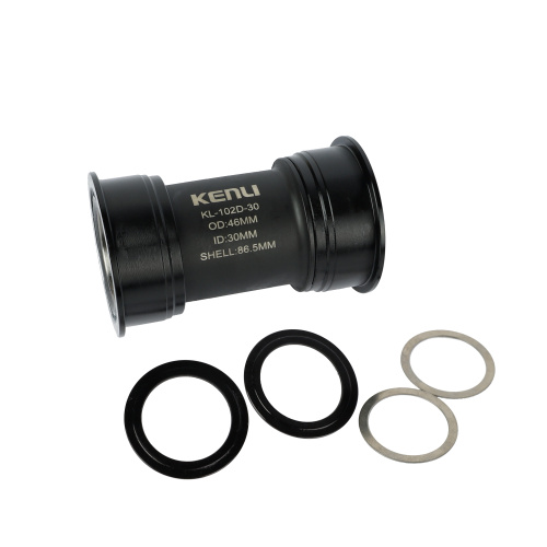 Каретка Press Fit KENLI 68мм/73мм/86,5мм. Под ось 30мм. с промышленными подшипниками. Алюминий. /KL-102D-30/ уп50/