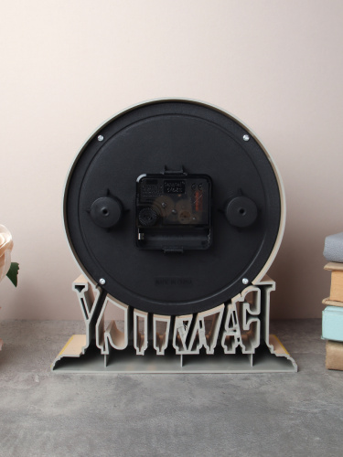 Часы настольные 18,5х20,5х6 см Семья / WS-F-1 /уп 40/