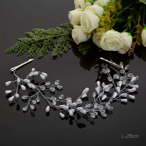 Веточка для волос 28 см / 278-8 /уп 12/с невидимками