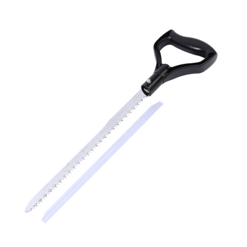 Лопата лавинная алюминиевая ИРЕМЕЛЬ СНЕГОВИК IR102 с пилой 35см, D-обр. рукоять, регулировка длины 93/81.5см, лезвие 32.3x22.3см, чёрно-красная/уп10