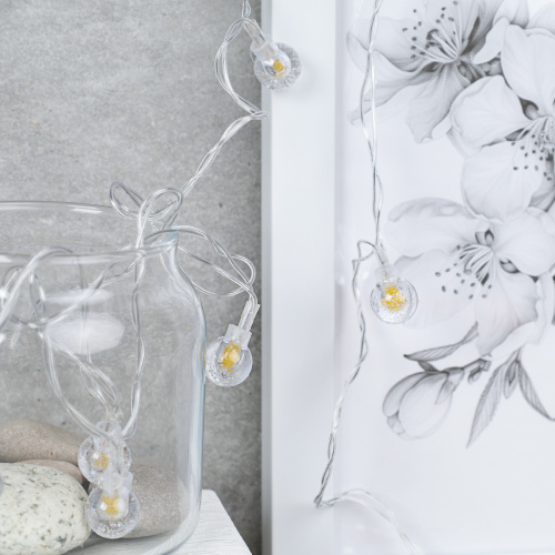 Гирлянда 3 м 20 LED Шарики с пузырьками / GN1 /уп 100/стекло