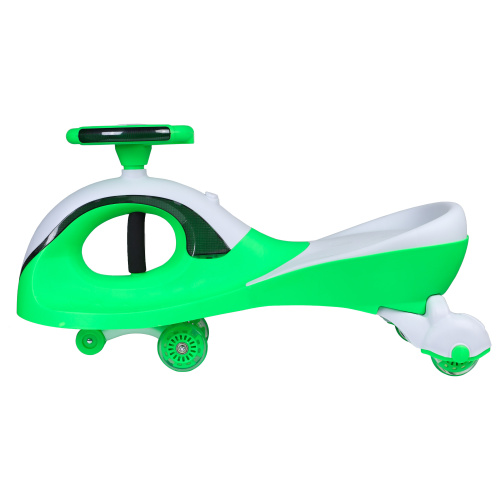 Толокар COMIRON QT-8098/светящиеся полиуретановые колеса 90 мм/ Зеленый/уп4