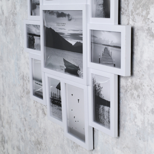 Фоторамка коллаж 61х61 белая / 342-1 /уп 12/11 фото