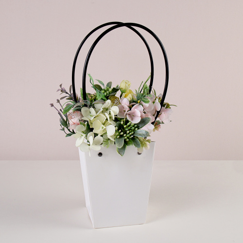 Пакет подарочный для цветов трапеция 15х13х9,5х9,5 / 904-2 /уп 10/400/белый