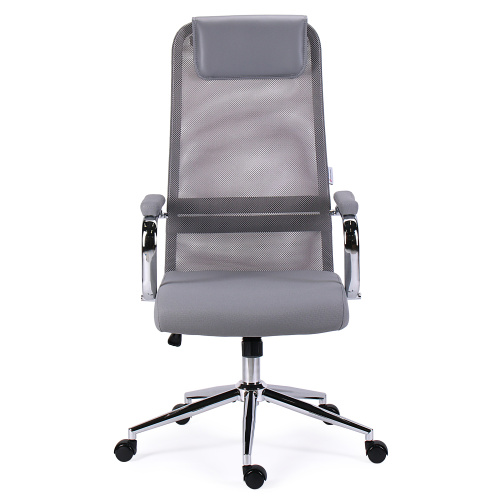 Кресло руководителя CH-9M Ch Светло-серый сетка/ткань