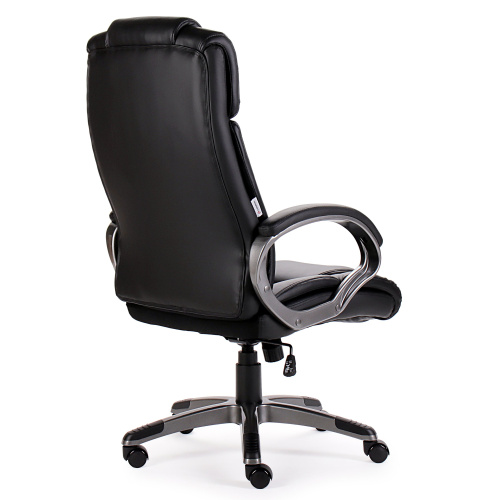 Кресло руководителя CH-003DS PL ЧЕРНЫЙ ЭКО.КОЖА