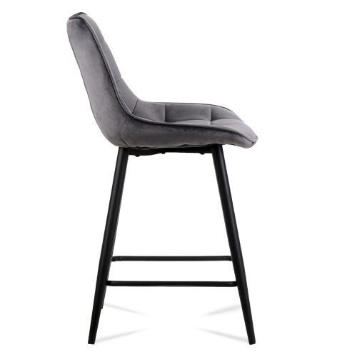 Стул барный SB-006 Темно-серый Velvet G062-40 / GBAR8060A-1 /уп 4/