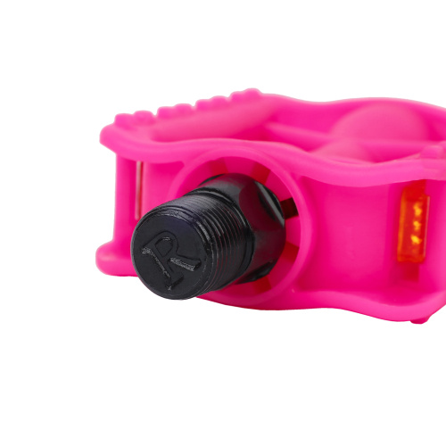 Педаль детская MIXIEER KIDS MX-P686, полипропиленовый корпус, без подшипников, ось 4S, с рефлектором, 90х54мм 1 пара. Резьба 9/16 дюйма PINK /уп100/