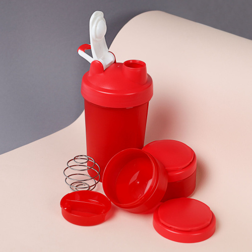 Бутылка/Шейкер MET-Rx SHS-450 красная, для спортивного питания 450ML/уп50