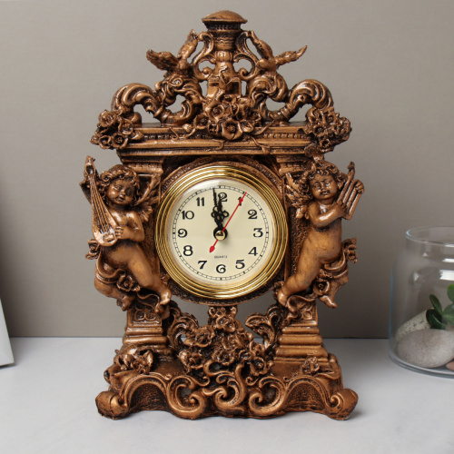 Часы статуэтка Амурчики 25 см / 8890A /уп 24/