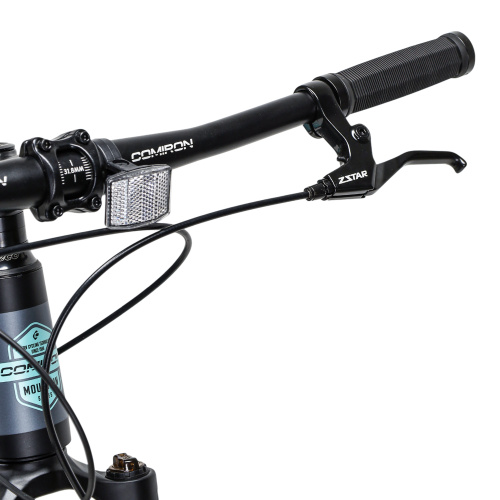 Велосипед горный COMIRON PREDATOR 27.5-17" чёрный неон