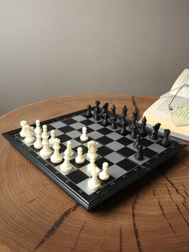 Игра настольная шахматы 20х10 / 7408 /уп 120/магнитная доска