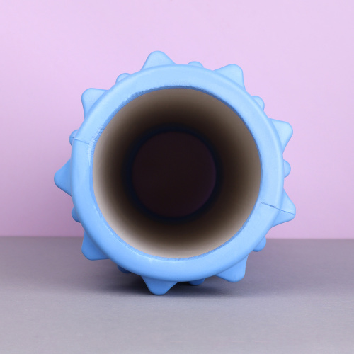 Ролик массажный спортивный Woohooo SHARP 33x14/ голубой /уп10