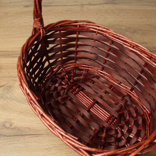 Корзина плетеная 3 штуки набор 32х24х10/26х20х9/20х14х7 см / S/3 22-41 /уп 40/овал