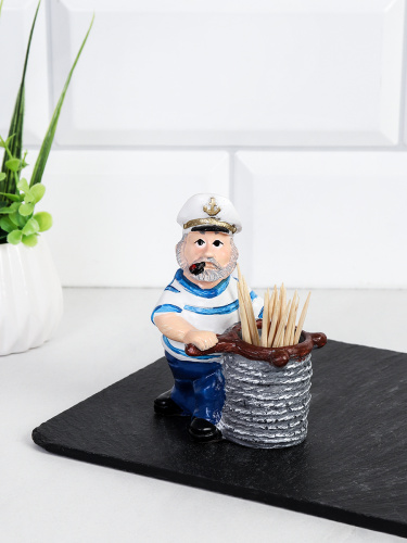 Подставка для зубочисток Моряк 10 см / LY1129 /уп 192/ без зубочисток