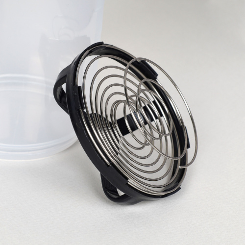 Бутылка/Шейкер СПАЙДЕР SHS-500 бело-чёрная, для спортивного питания 500ML