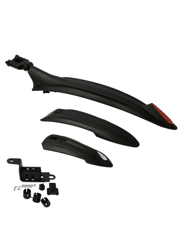 Крылья для велосипеда для колёс на 26-29". COMIRON Nature Block. комплект 2 шт. Цвет: Черный. /уп 50/