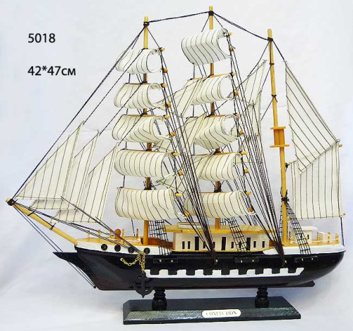Макет парусного корабля 42х47см / 5018 /уп 6/