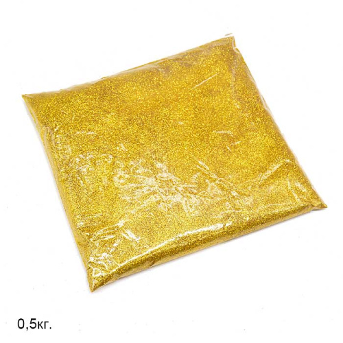 Глиттер ярко-золотой / 242-1/96 /уп 20/ 500 г