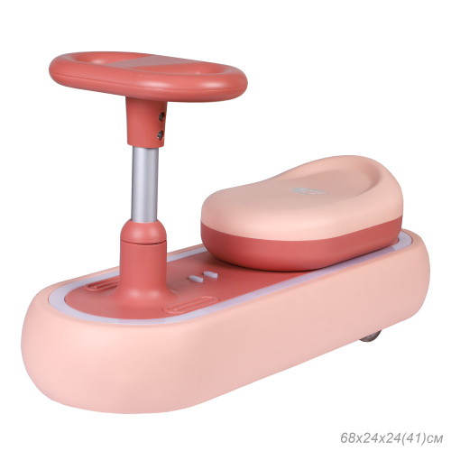 Толокар COMIRON QT-8062/светящиеся полиуретановые колеса 70 мм/ Розовый/уп4