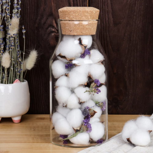 Бутылка 1000 мл с бамбуковой пробкой / LCSC7215 /уп 50/